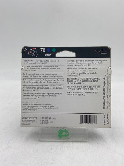 New HP 70 C9408A Blue / Green Ink Cartridge EXPIRED