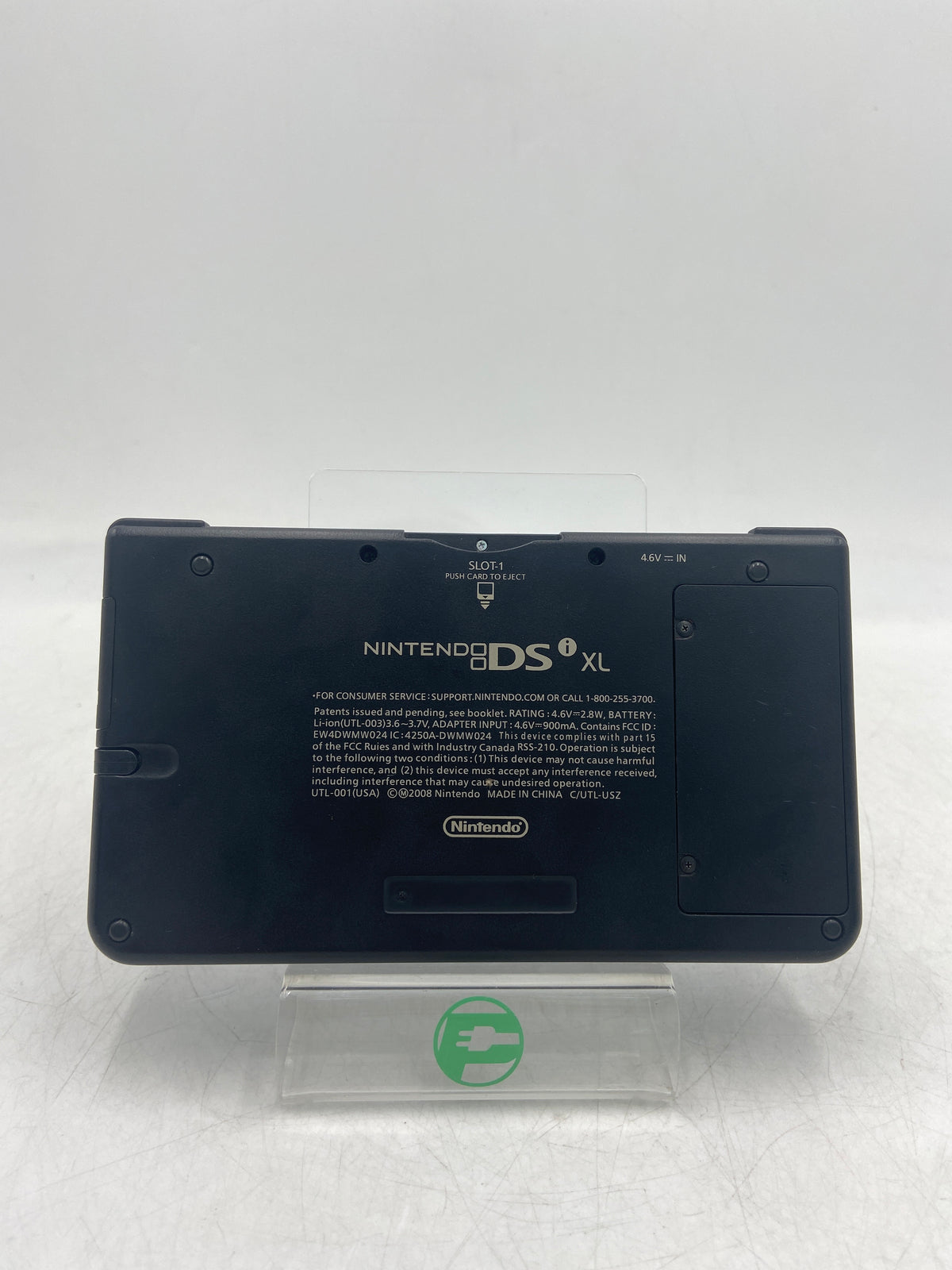 Broken Nintendo DSi XL Handheld Game Console Only UTL-001 Blue/Black- Yellow Top LCD Screen