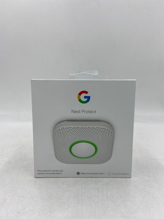 New Open Box Google Nest Protect Photoelectric Smoke and Carbon Monoxide Alarm A0125