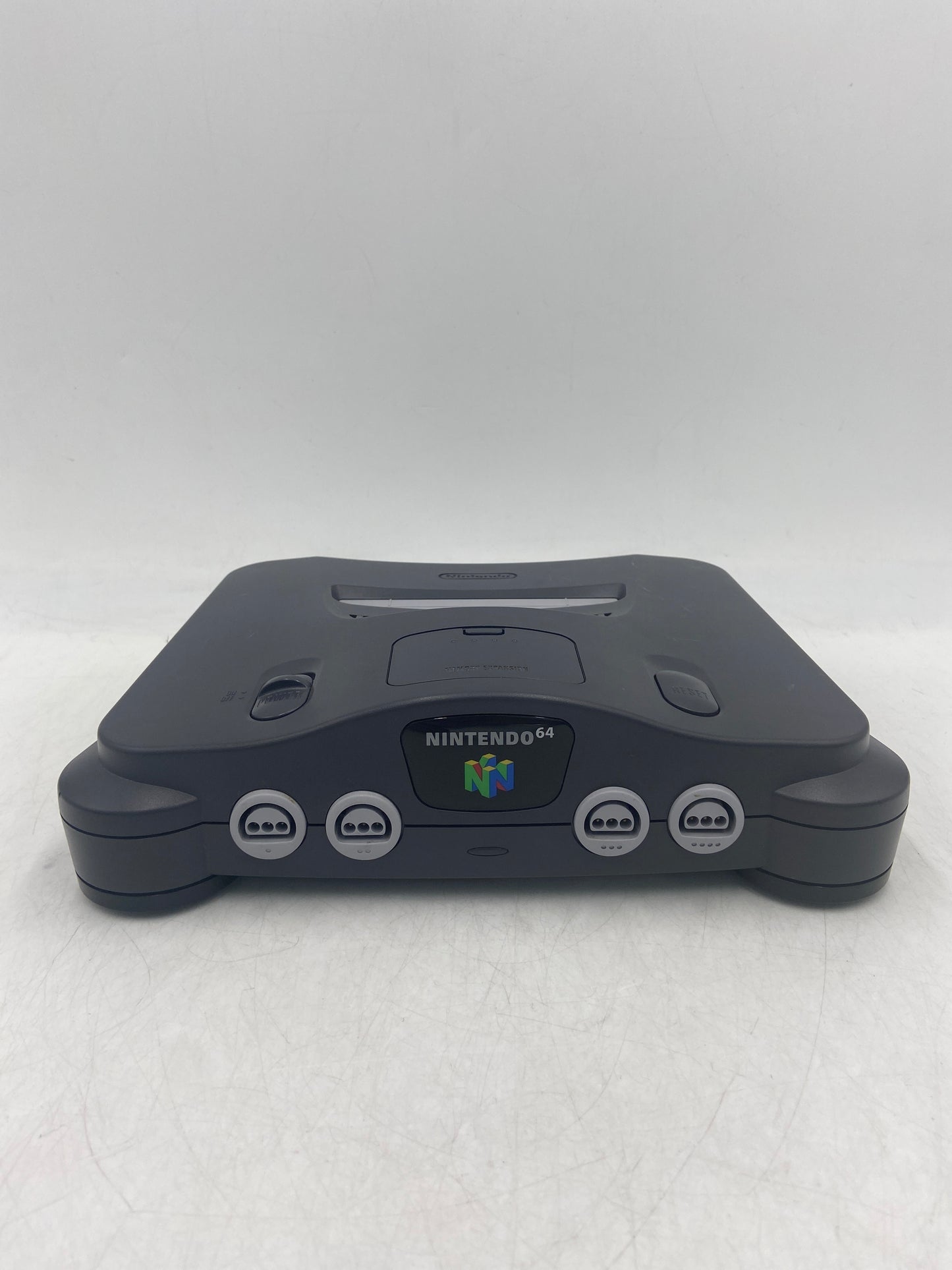 Nintendo N64 Console Gaming System NUS-001 Smoke/Clear Black With 2 Controllers and Wires