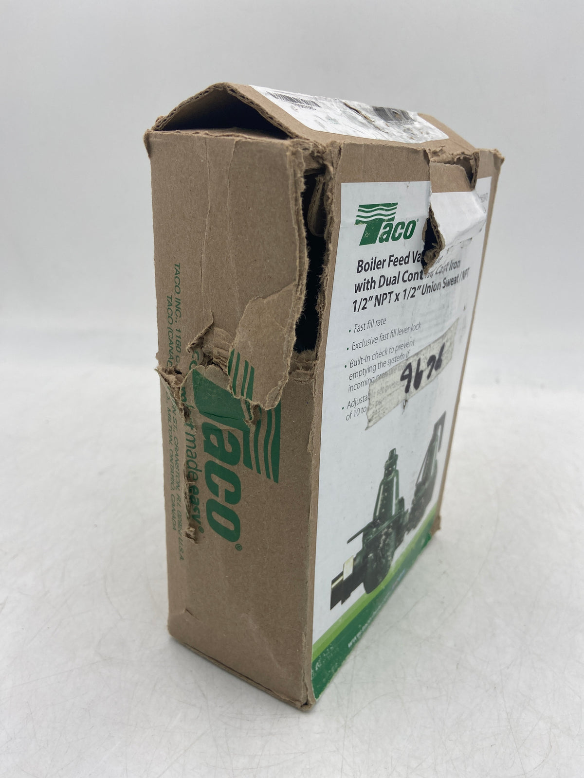 New Open Box Taco Cast Iron Boiler Feed Valve 334-T3