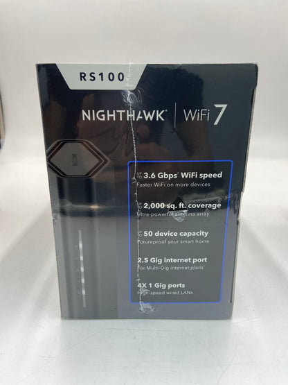 New NIGHTHAWK RS100 Dual-Band Router WiFi 7
