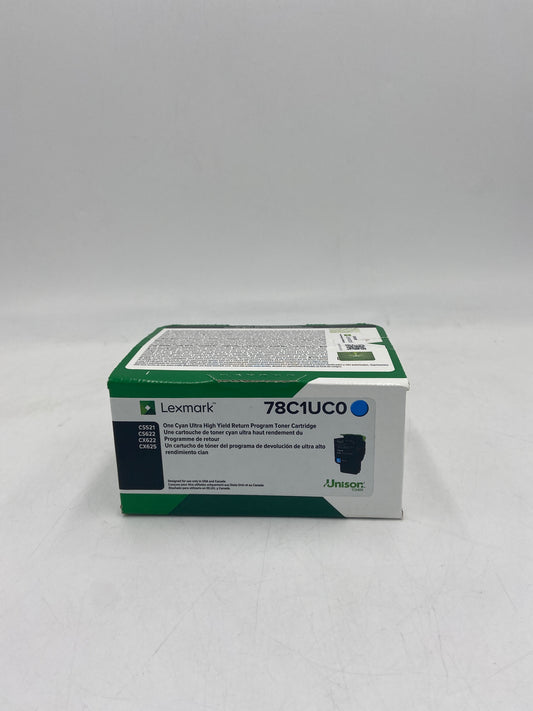 New Lexmark 78c1uc0 Cyan Toner Cartridge
