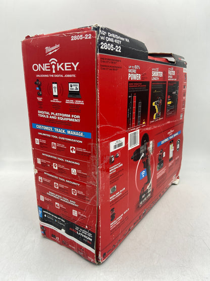 New Milwaukee 2805-22 M18 18V 1/2" Drill Driver Tool Kit, with ONE Key