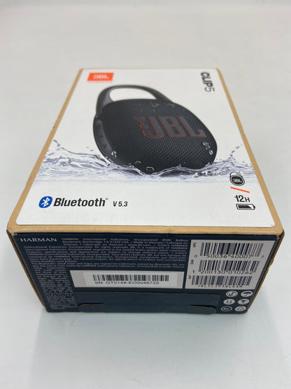 New JBL CLIP5 Portable Waterproof Bluetooth Speaker Black V 5.3