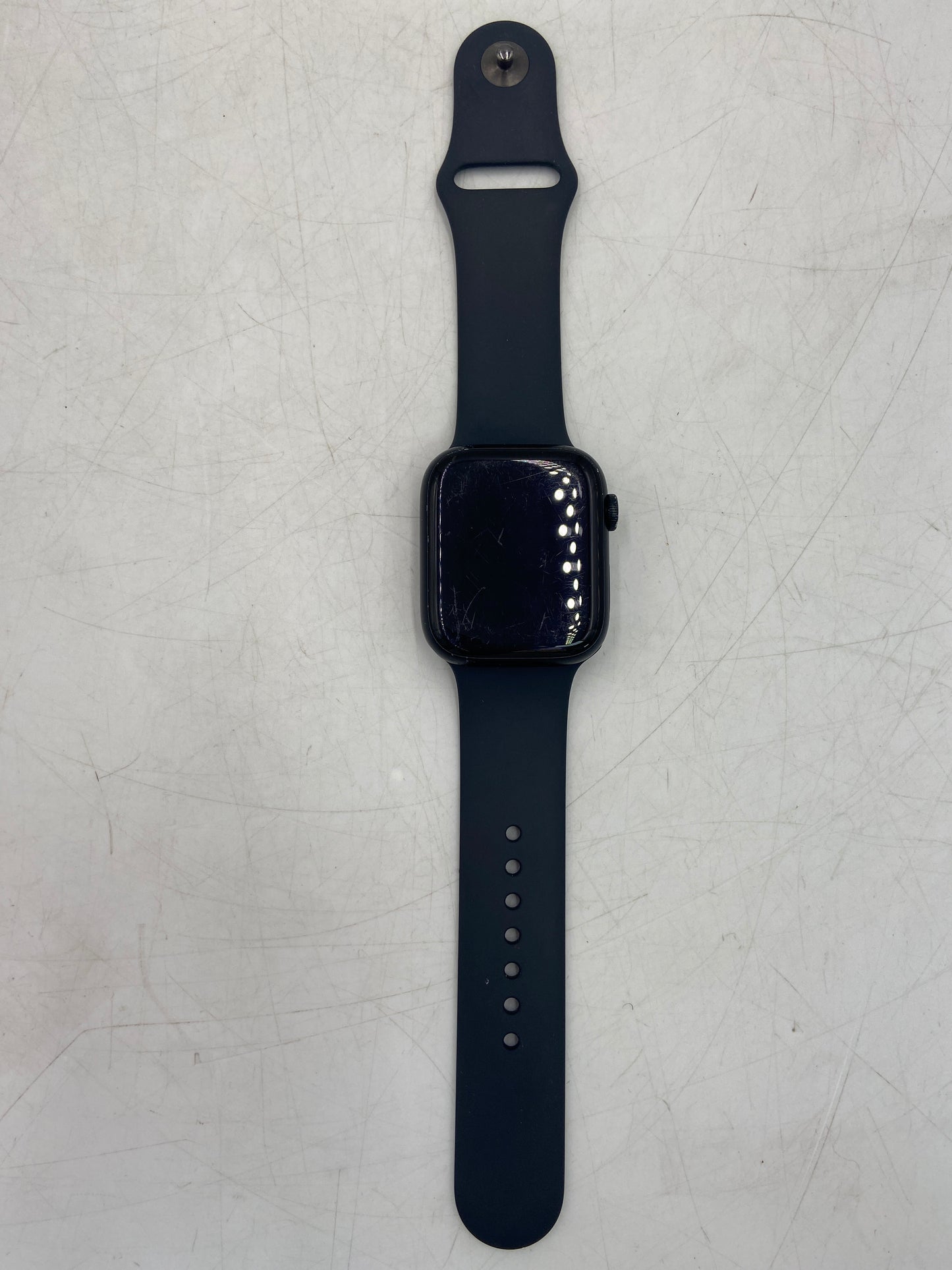 Unlocked Apple Watch Series 7 45MM Black Aluminum Midnight Sport Band A2477