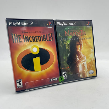 Lot of 2 Sony PlayStation 2 PS2 Games Incredibles and Narnia