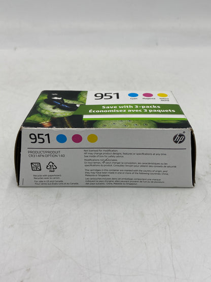 New HP 951 CR314FN Yellow, Cyan and Magenta Ink Cartridge