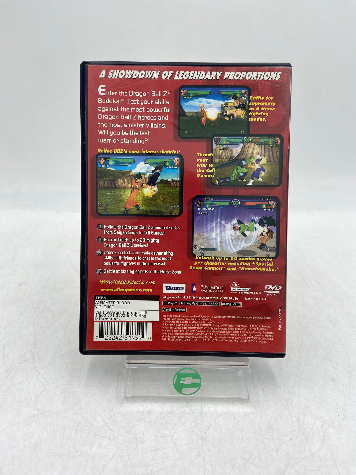Dragon Ball Z Budokai (Sony PlayStation 2 PS2, 2002)