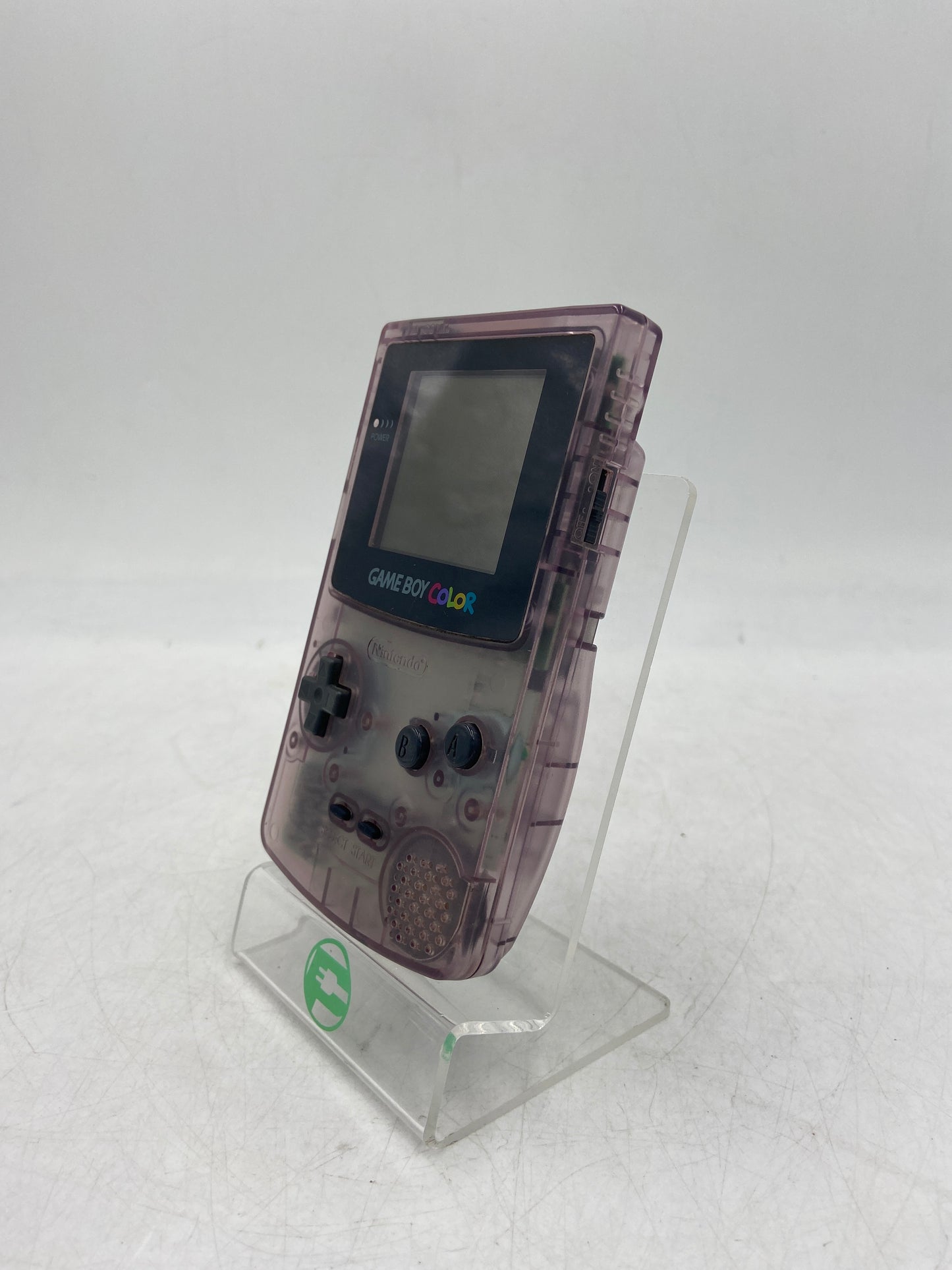 Nintendo Gameboy Color Handheld Video Game System CGB-001 Transparent Purple