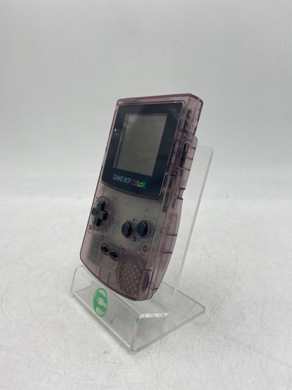 Nintendo Gameboy Color Handheld Video Game System CGB-001 Transparent Purple