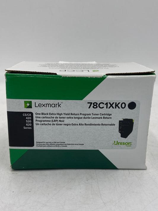 New Lexmark 78C1XK0 Black Toner Cartridge