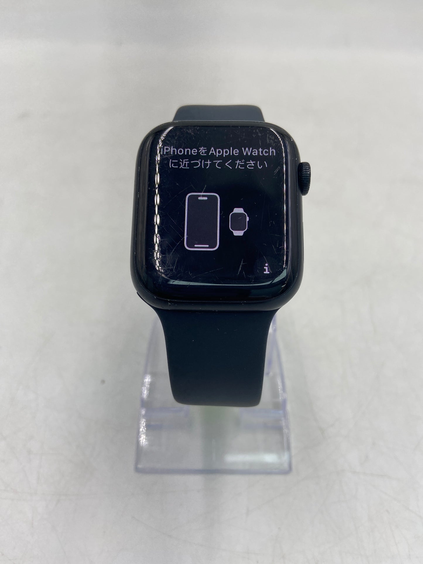Unlocked Apple Watch Series 7 45MM Black Aluminum Midnight Sport Band A2477