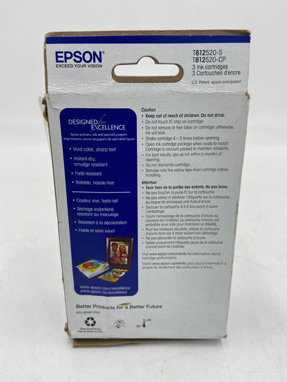 New Epson 812 Yellow, Cyan and Magenta Ink Cartridge