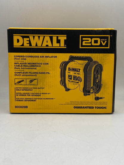 New Dewalt 20 Max V air inflator