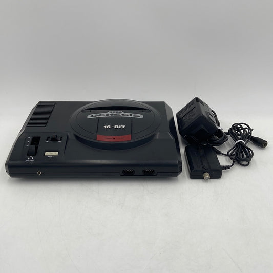 Broken Sega Genesis MK-1601 Black Video Game Console System Only Made in Japan