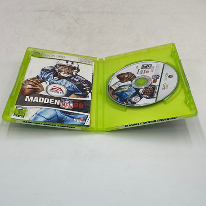 Madden NFL 08 (Microsoft Xbox 360, 2007) Includes Manual + Inserts