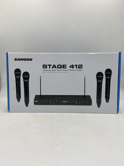New samson stage 412 Quad Channel Wireless Mic System
