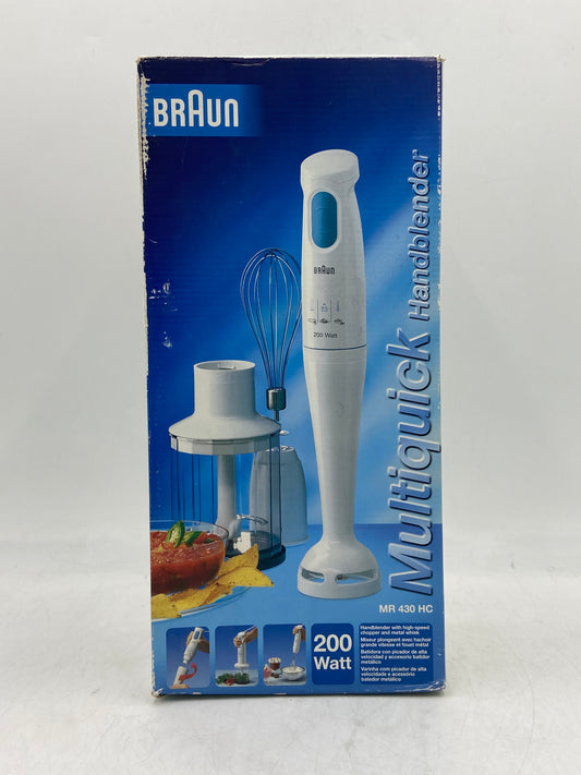 New BRAUN Multiquick Handblender MR 430 HC