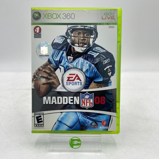 Madden NFL 08 (Microsoft Xbox 360, 2007) Includes Manual + Inserts