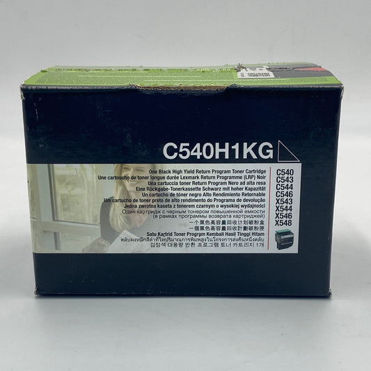 New Lexmark High Yield Toner Cartridge C540H1KG Black Ink Cartridge