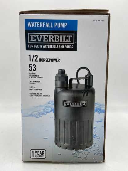 New Everbilt Waterfall Pump Waterfall and Pond Pump SUP80-HD