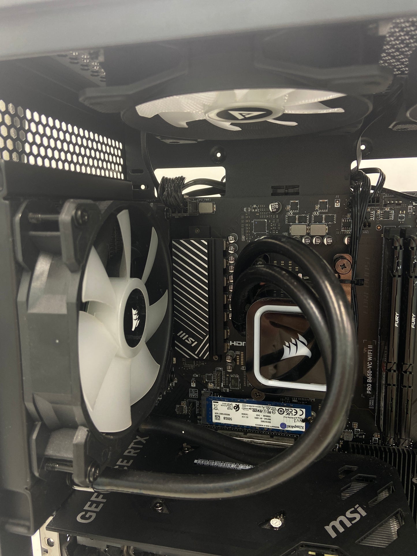 CyberPower Custom PC Black Ryzen 7 7700X 4.70GHz 16GB RAM 16GB SSD MSI GeForce RTX 4060 Ti Ventus 2X Black 8G OC