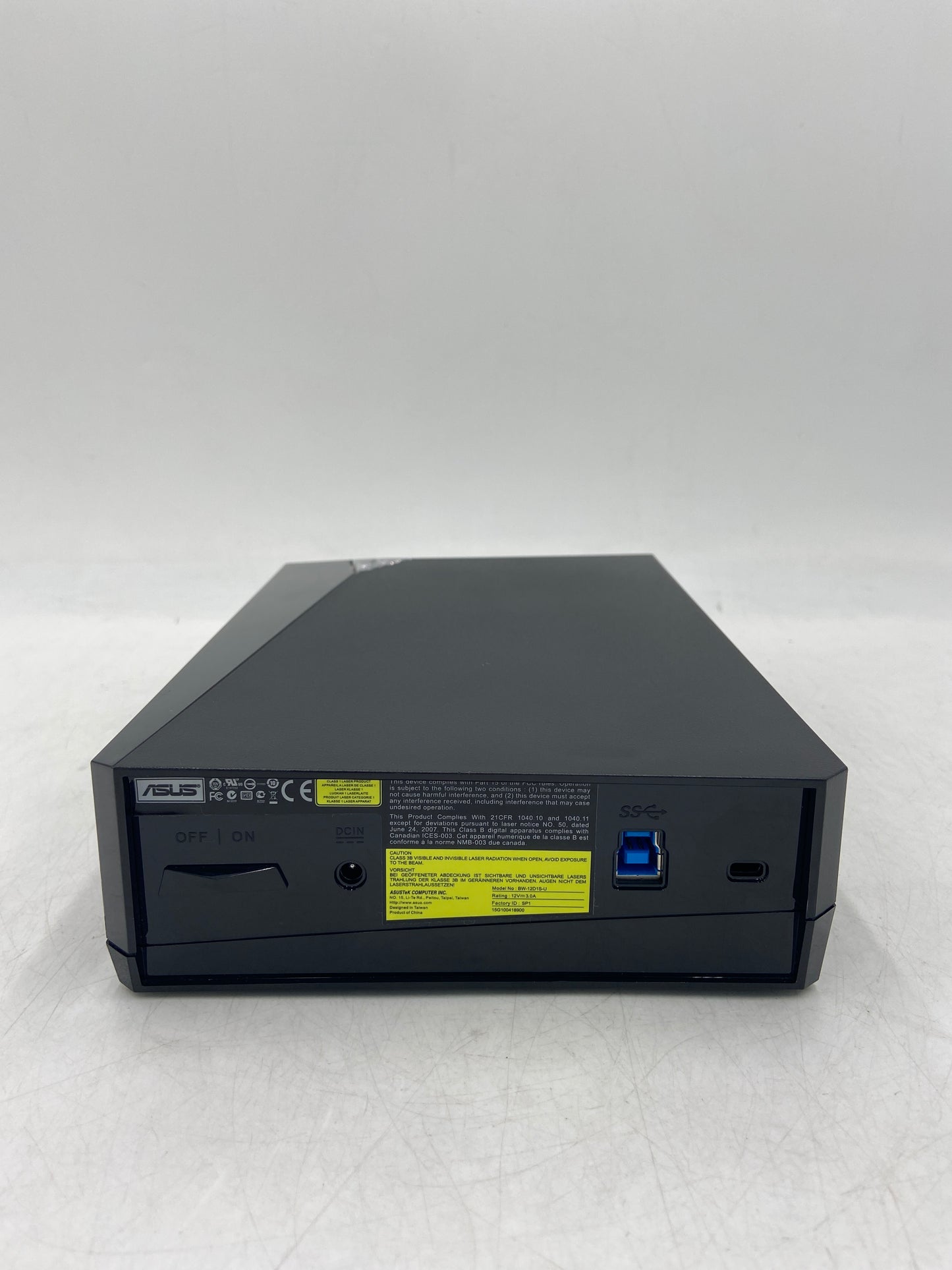 ASUS 16X Blu-Ray Writer BW-12D1S-U External Blu-Ray Burner Drive 4564