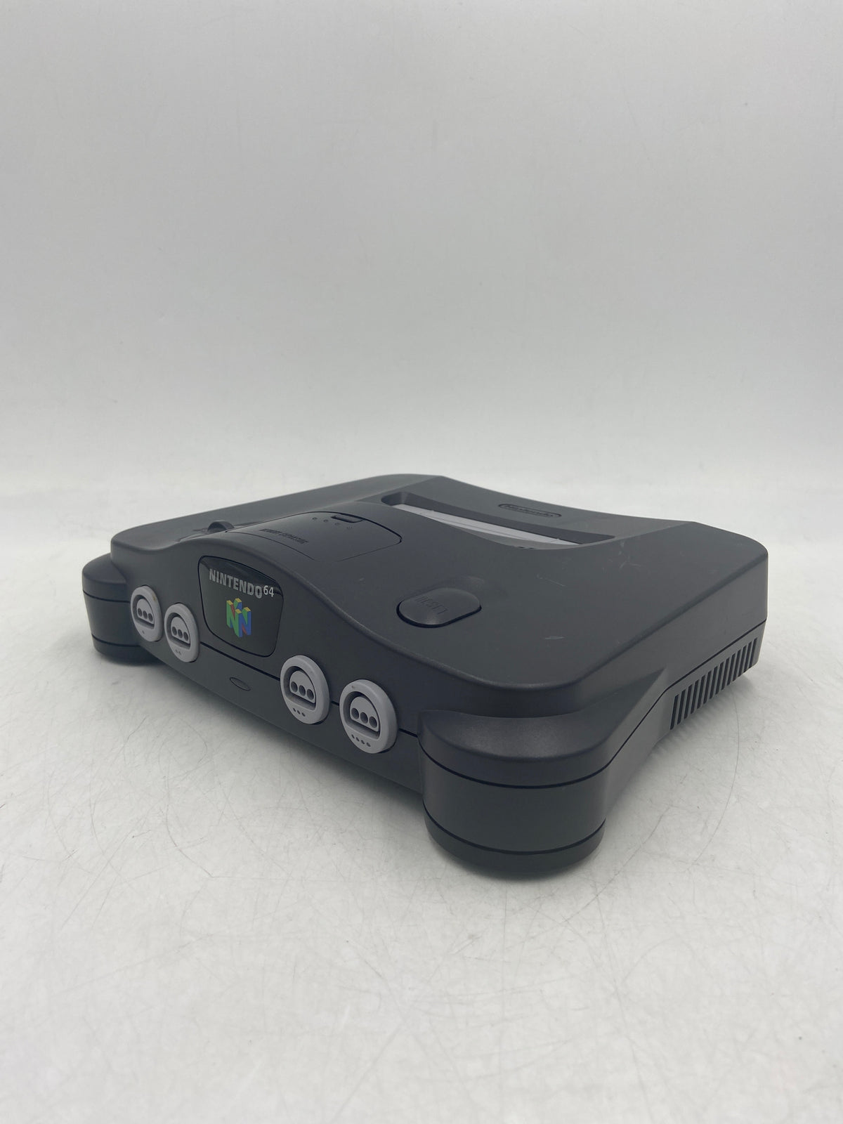 Nintendo N64 Console Gaming System NUS-001 Smoke/Clear Black With 2 Controllers and Wires