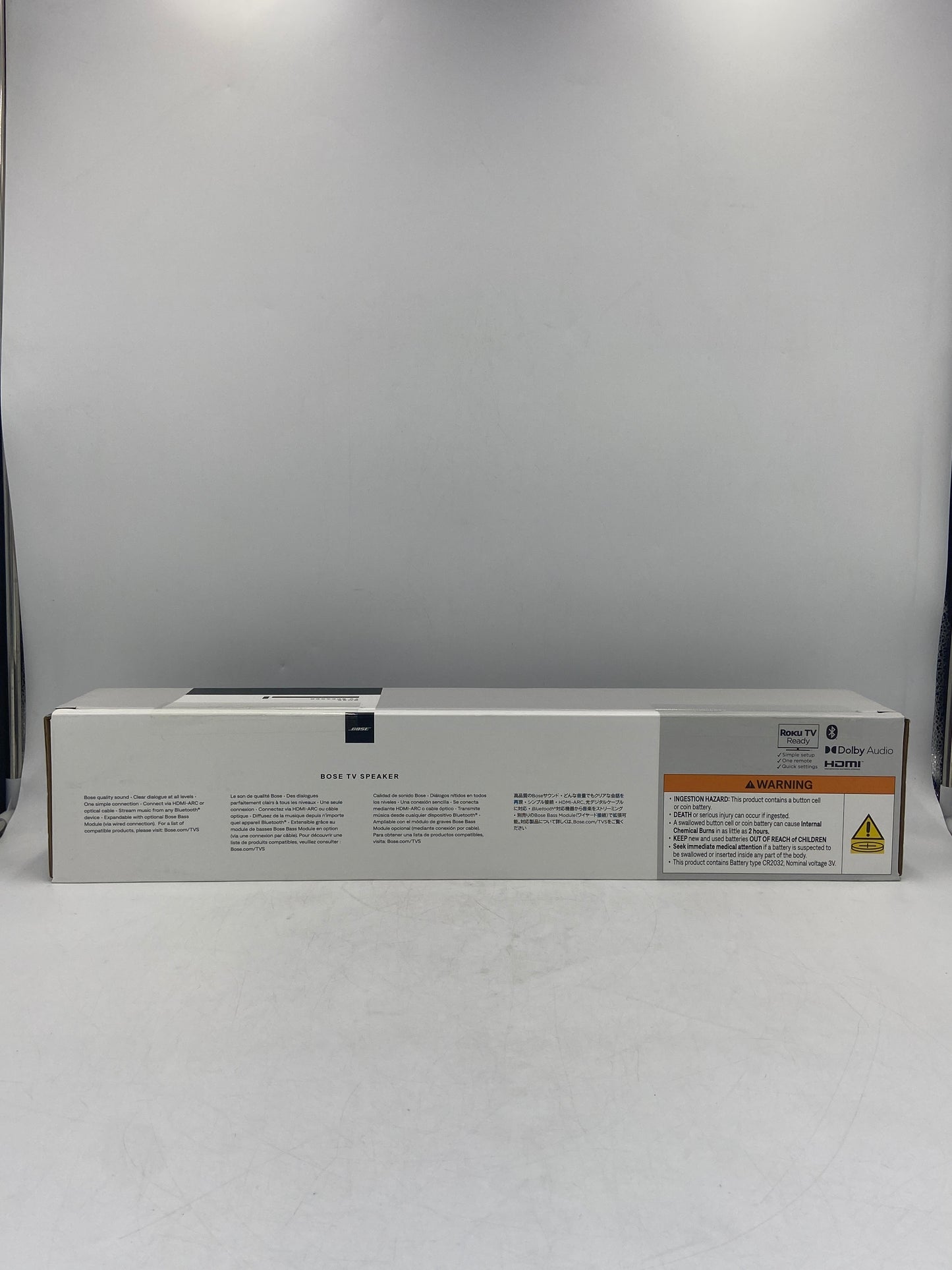 New Bose TV Speaker SINGLE BLK 120V AST Soundbar Speaker 838309-1100