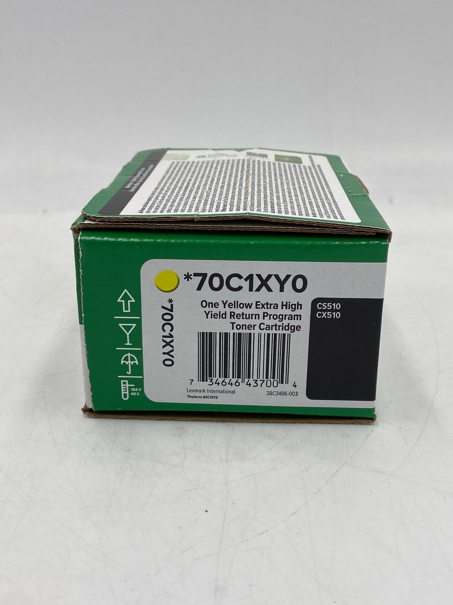 New Lexmark 70C1XY0 CS510 CX510 Yellow Toner Cartridge