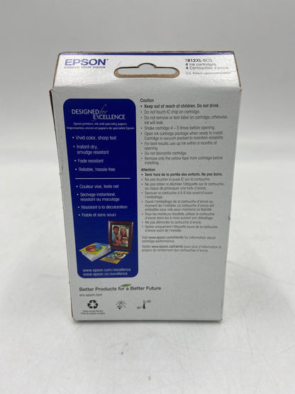New Epson 812XL/812 Black/Tri-color  Ink Cartridge