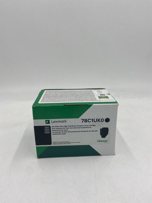 New Lexmark 78c1uk0 Black Toner Cartridge