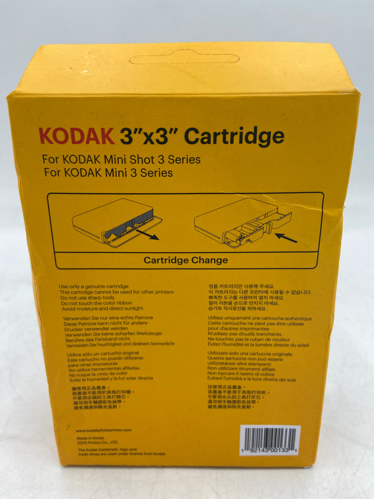New KODAK 3'' X 3'' CARTRIDGE Ribbon Paper Film Cartridge  ICRG-330