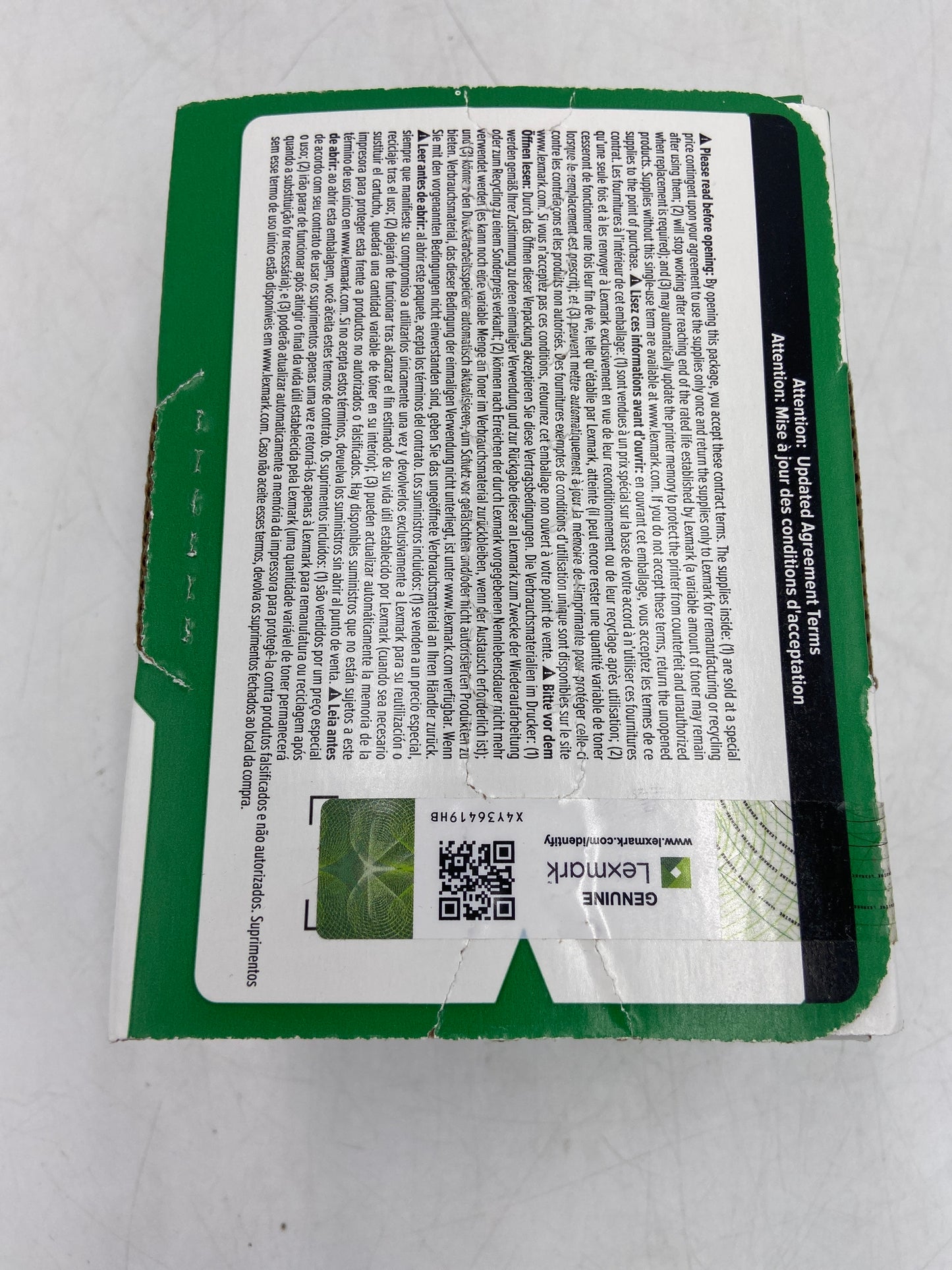 New Lexmark 78C10C0 Cyan Toner Cartridge