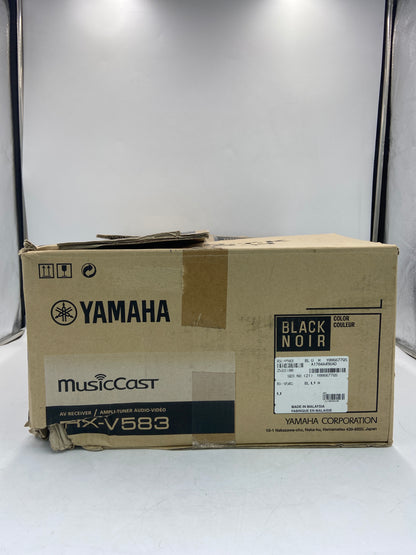 New Open Box Yamaha RX-V583 AV Receiver / Ampli-Tuner for Audio & Video Black ZW63180