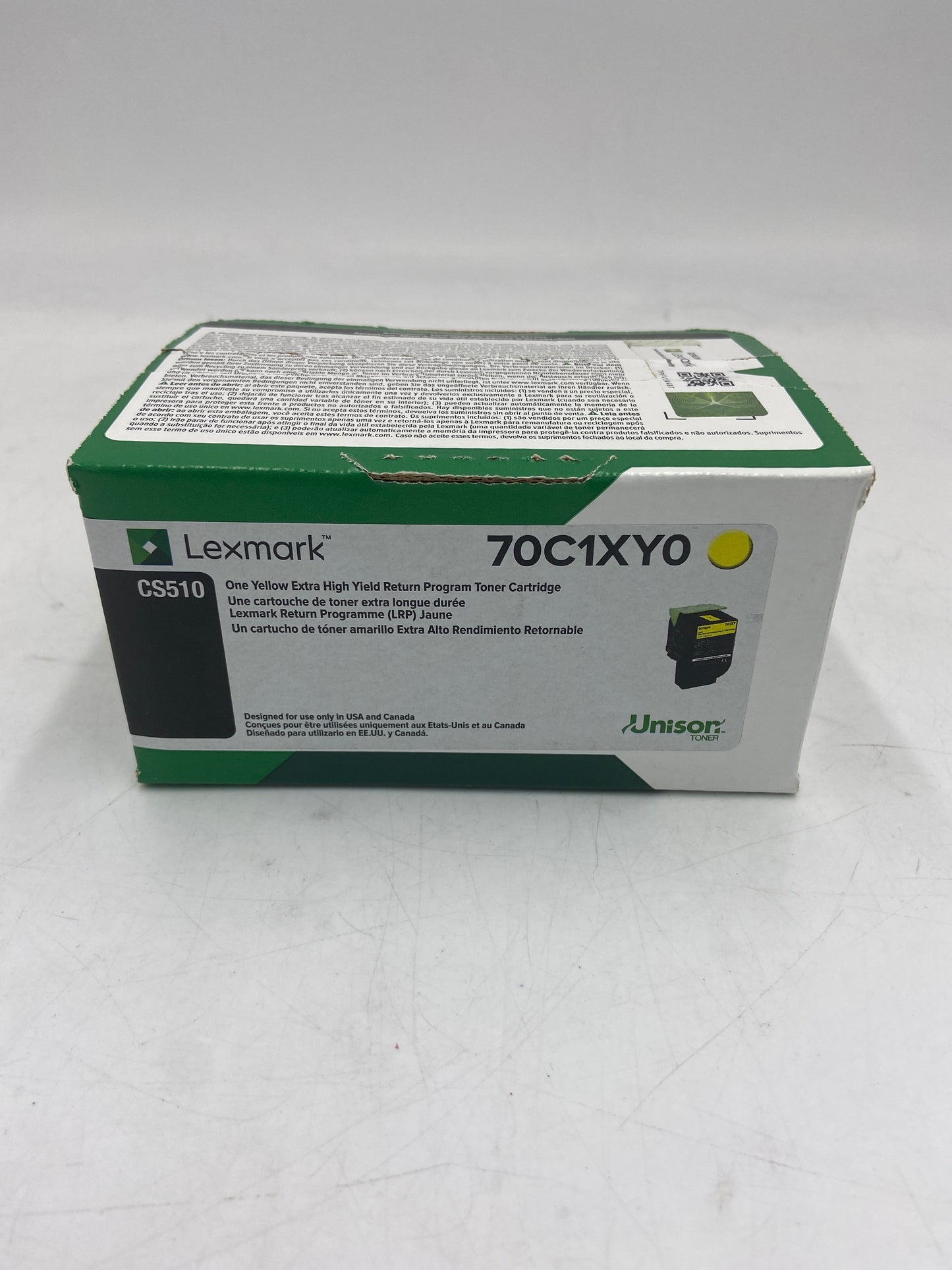 New Lexmark 70c1xy0 CS510 Yellow Toner Cartridge