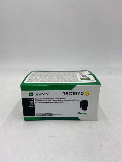 New Lexmark 78c10y0 Yellow Toner Cartridge