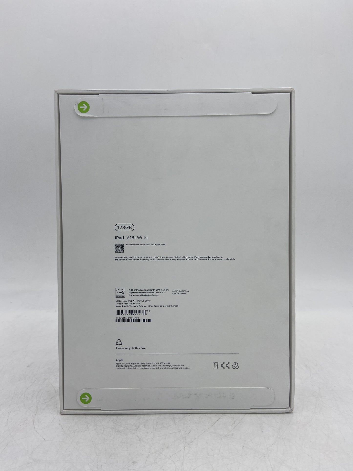 New WiFi Only Apple iPad 11" (A16) 128GB Silver MD3Y4LL/A