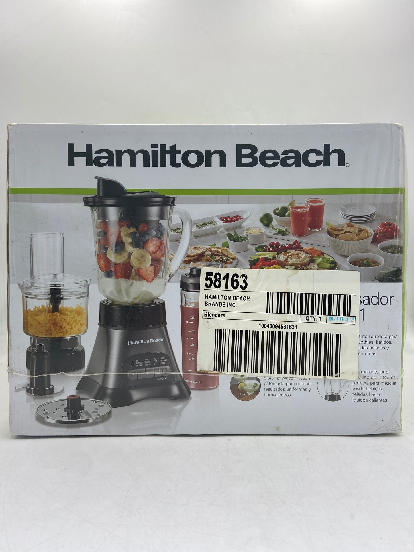 New Hamilton Beach 3 in 1 Blender & Food Processor 58163
