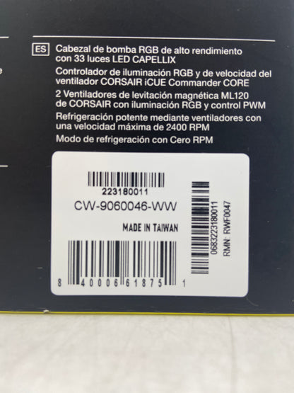 Corsair iCUE H100i Elite Capellix Liquid CPU Cooler RWF0047