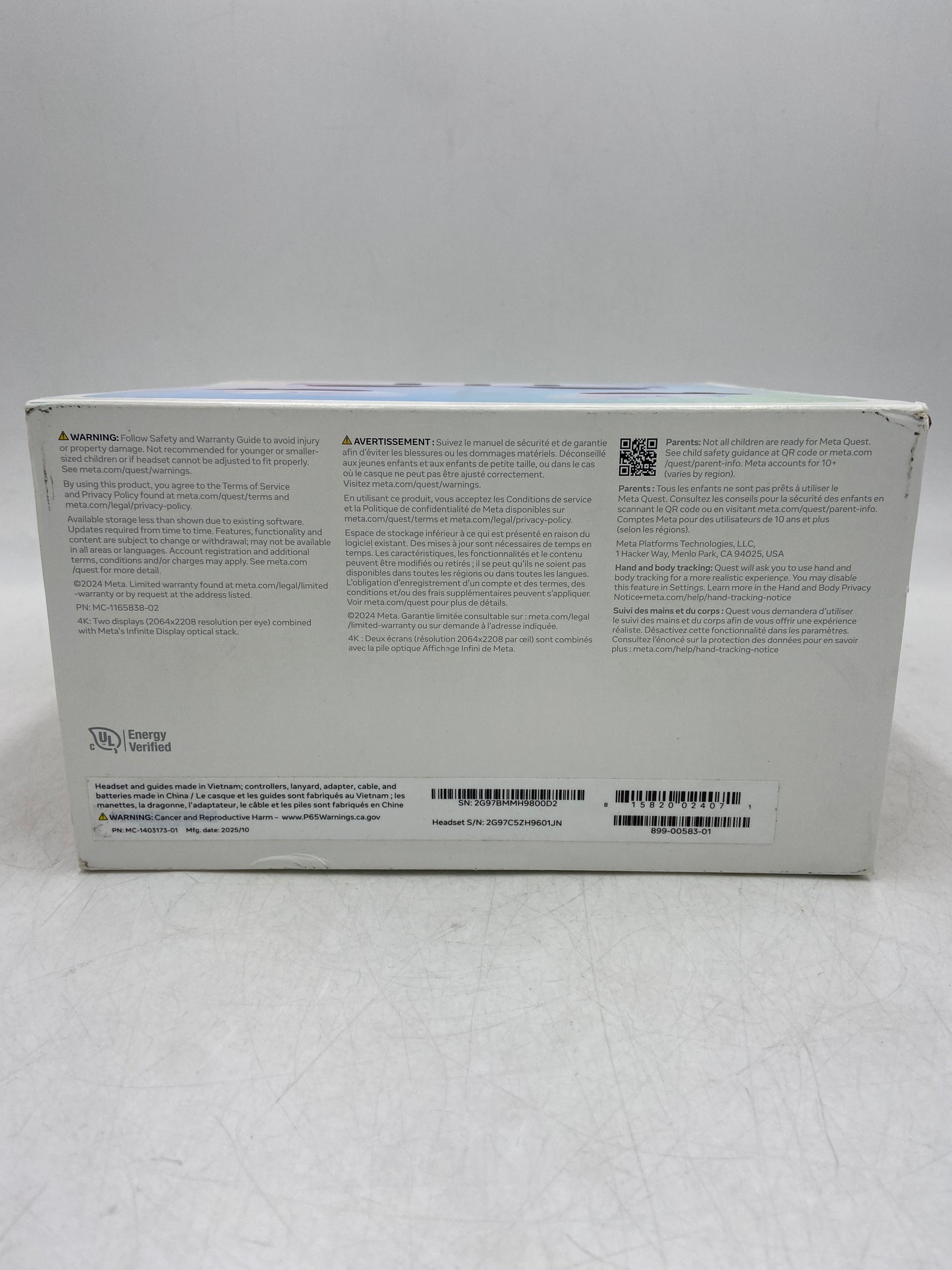 New Meta Quest 3 512GB Standalone All-in-One VR Headset S3A