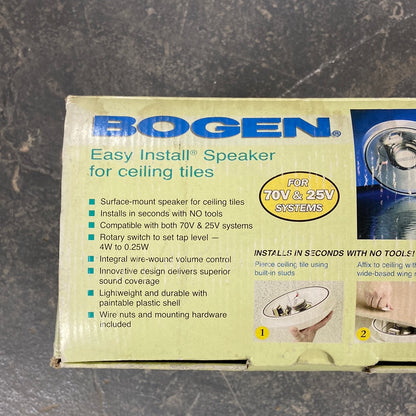 New Bogen SM4T Easy Install Surface Mount Speaker