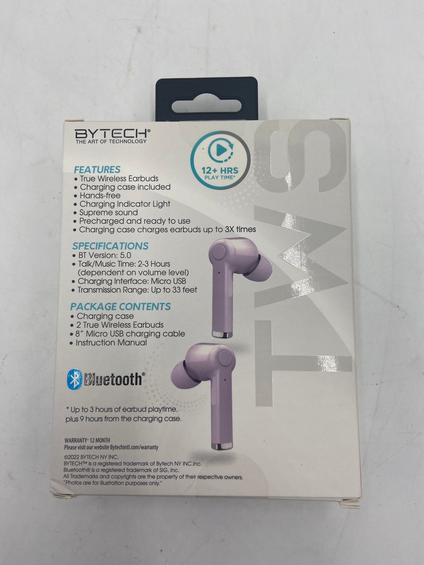 New Bytech True Wireless In-Ear Wireless Ear Piece Purple 3032