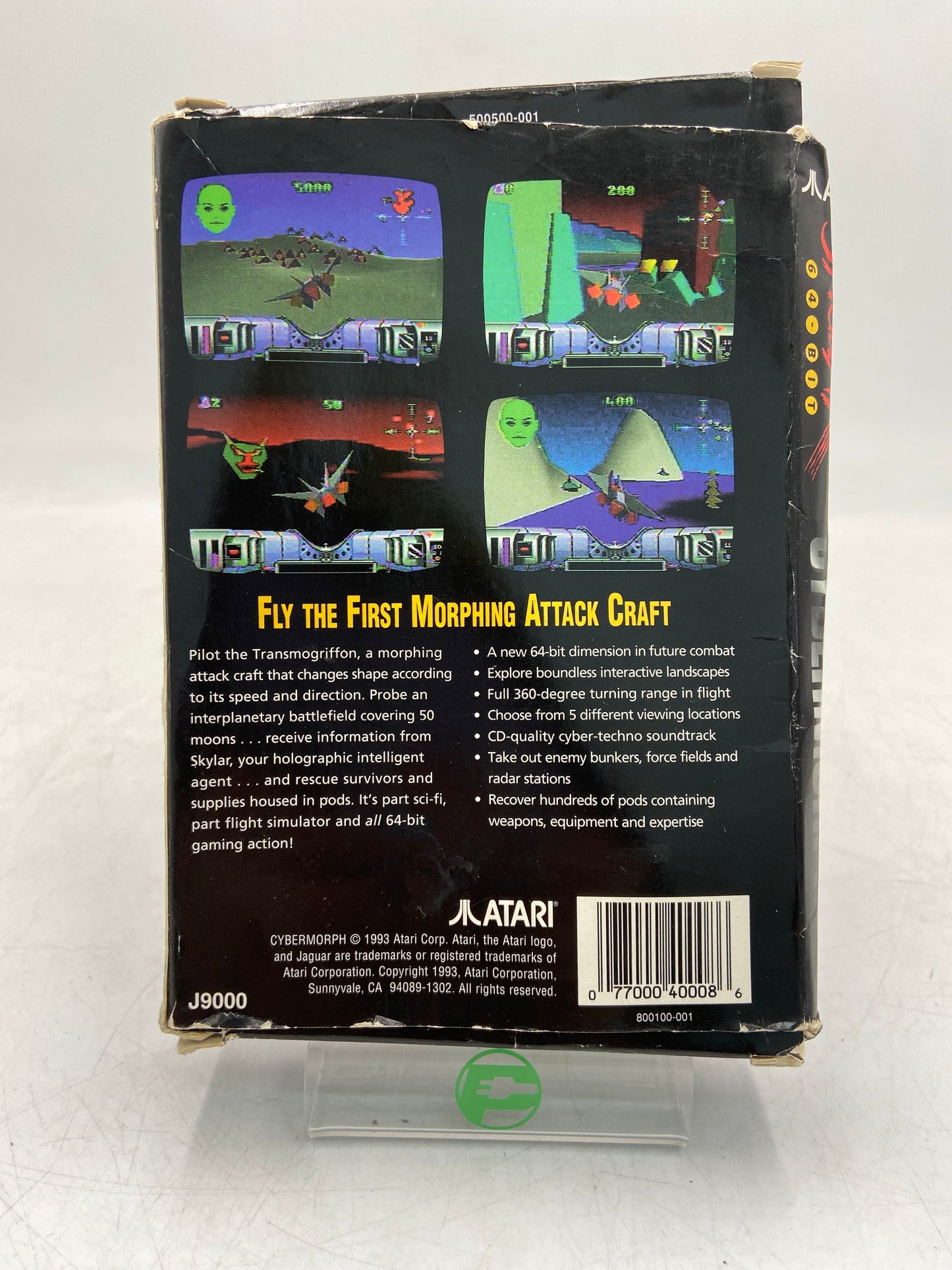 Atari Jaguar 64-Bit Interactive Multimedia Video Game System EBAJ8001