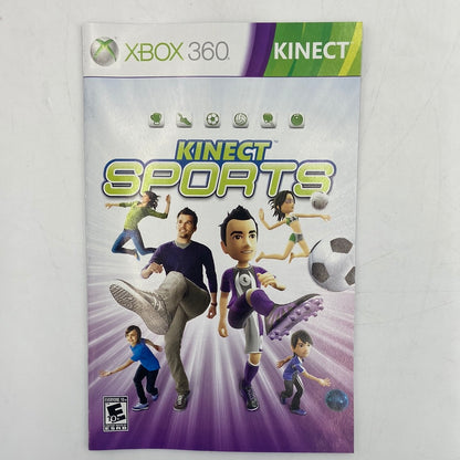 Kinect Sports (Microsoft Xbox 360, 2010) Includes Manual + Insert