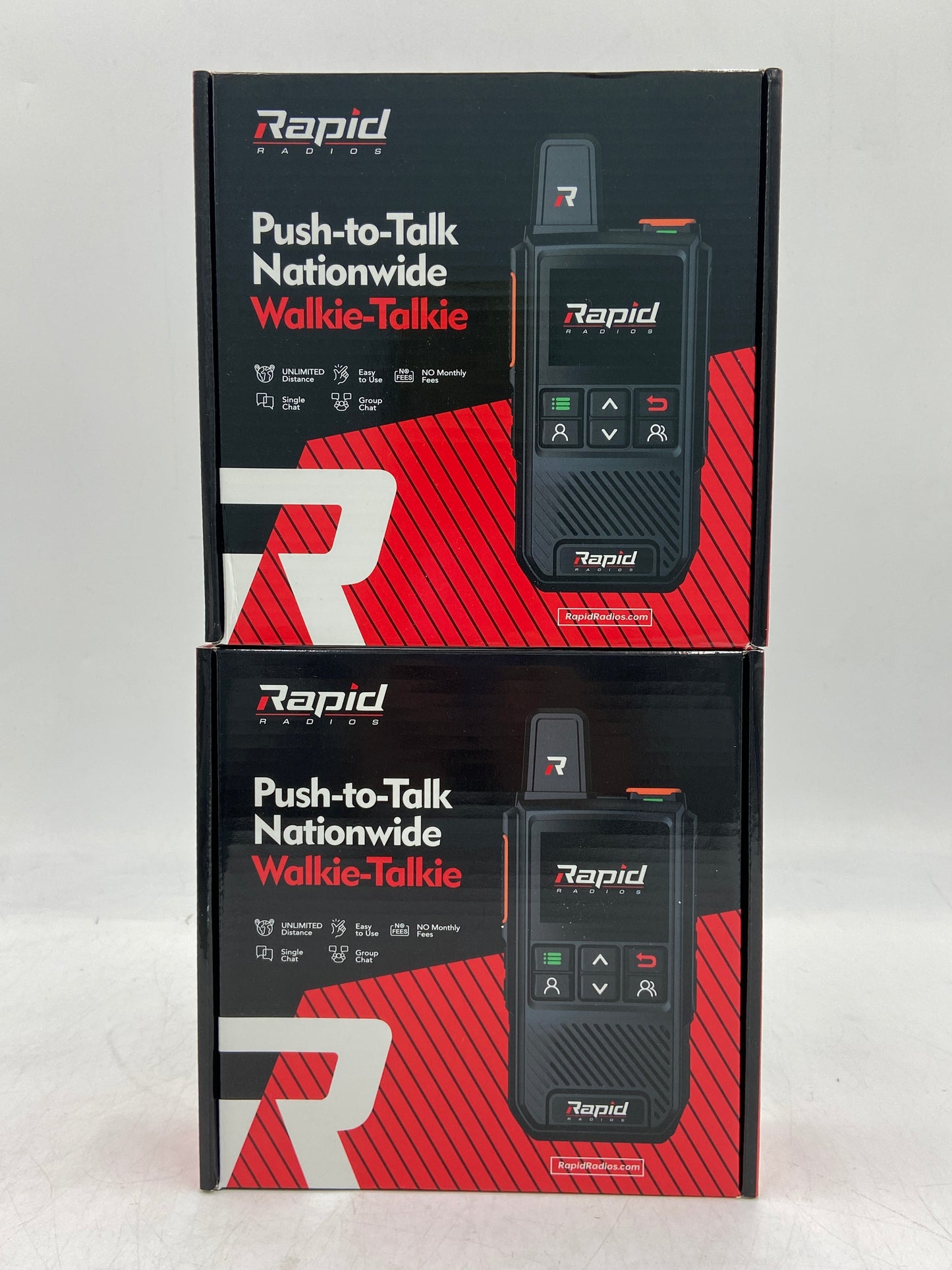 New Rapid Radios Push-to-Talk Nationwide (2-Pack) Walkie-Talkie Radio G1