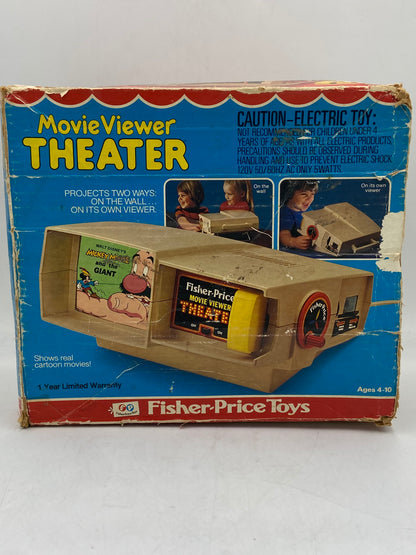 Vintage Fisher Price Movie Viewer Theater Toy 1977 with 7 Cartridges (NOT TESTED)