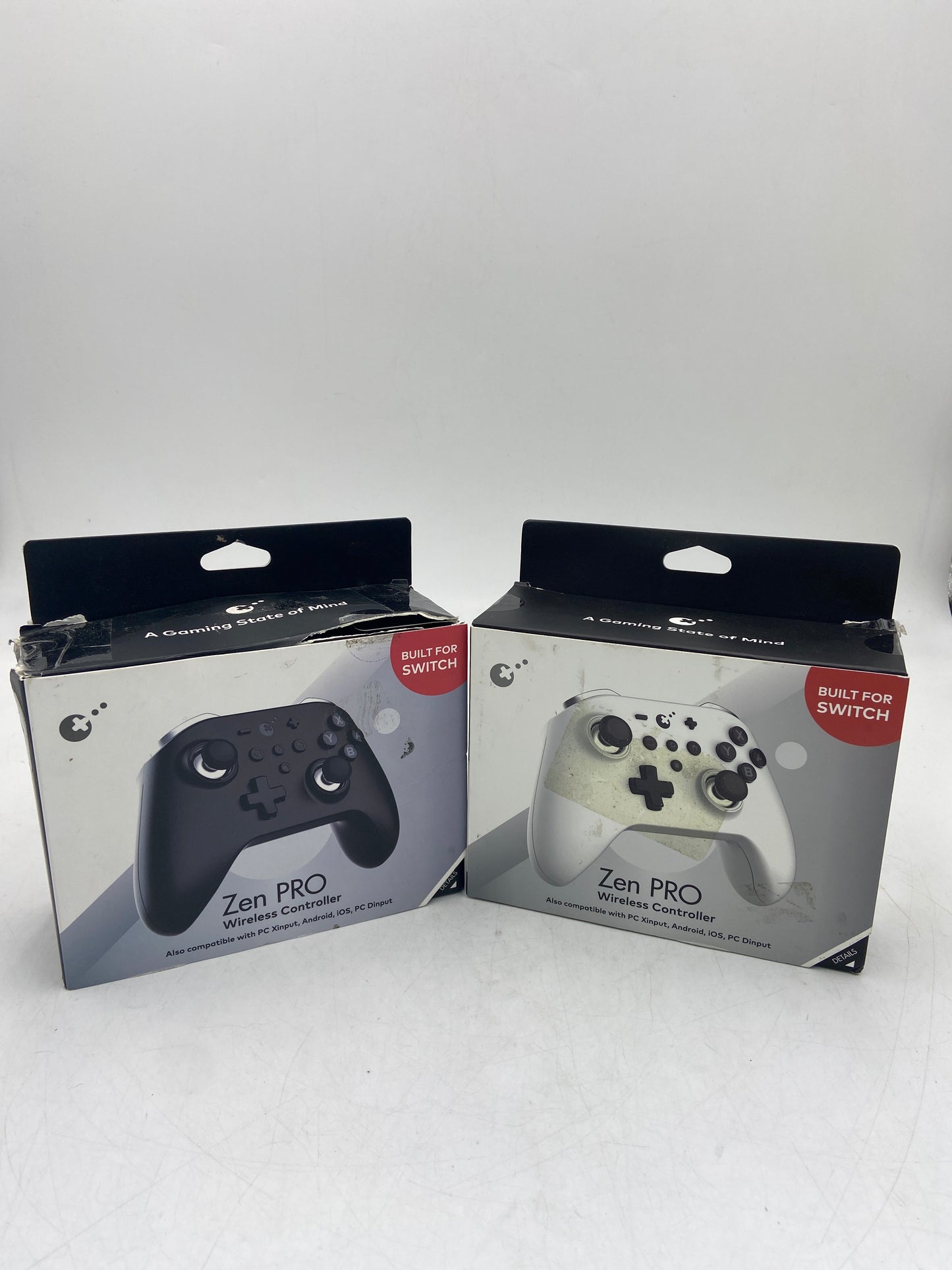 New Zen Pro for Nintendo Switch, PC, Android, iOS Wireless Gaming Controller NS09 (Black & White)