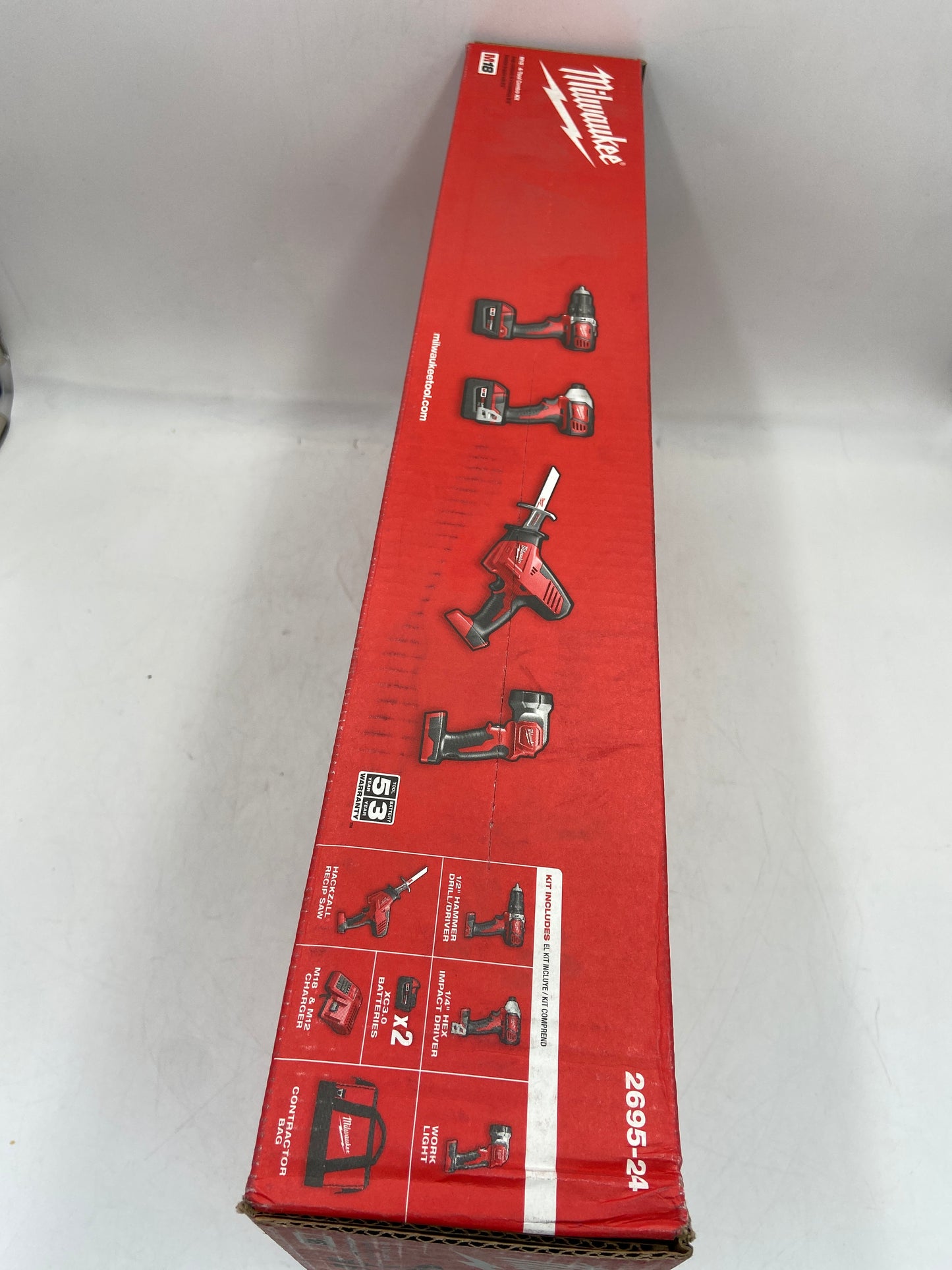 New Milwaukee 2695-24 M18 18V M18 4-Tool Combo Kit